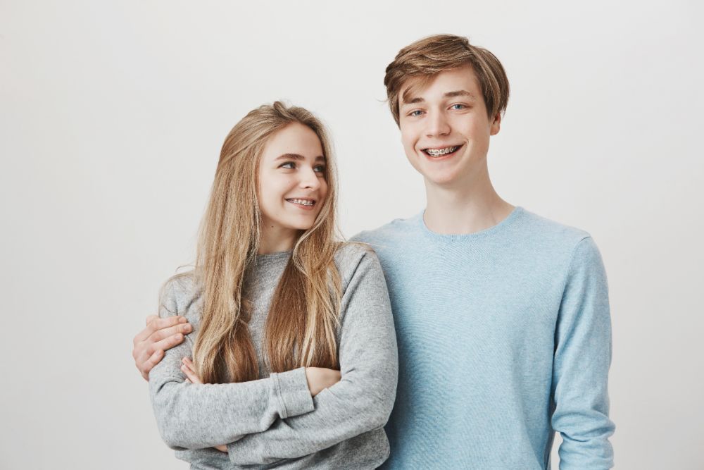 teens with braces